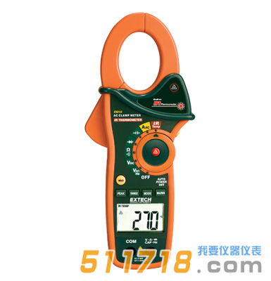 美國(guó)EXTECH EX810 1000A交流鉗形表紅外測(cè)溫儀